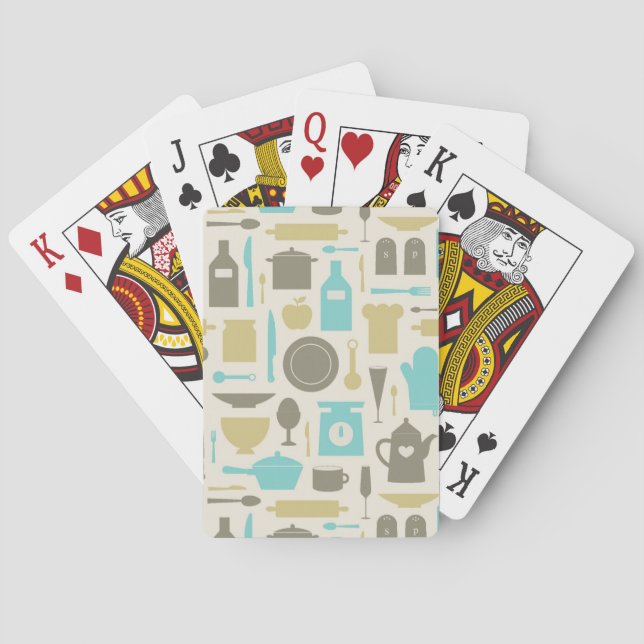 Pattern Of Kitchen Tools Playing Cards (Back)