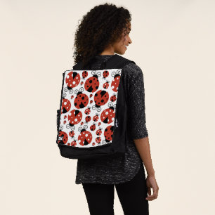 Pattern Of Ladybugs, Cute Ladybugs, Red Ladybugs Backpack