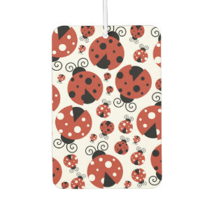 Pattern Of Ladybugs, Cute Ladybugs, Red Ladybugs Car Air Freshener