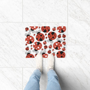 Pattern Of Ladybugs, Cute Ladybugs, Red Ladybugs Doormat