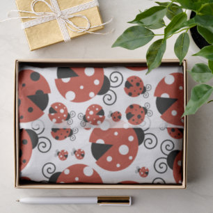 Pattern Of Ladybugs, Cute Ladybugs, Red Ladybugs Tissue Paper