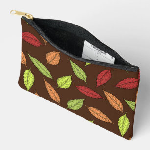 Pattern Of Leaves, Colourful Leaves, Autumn Leaves Accessory Pouch