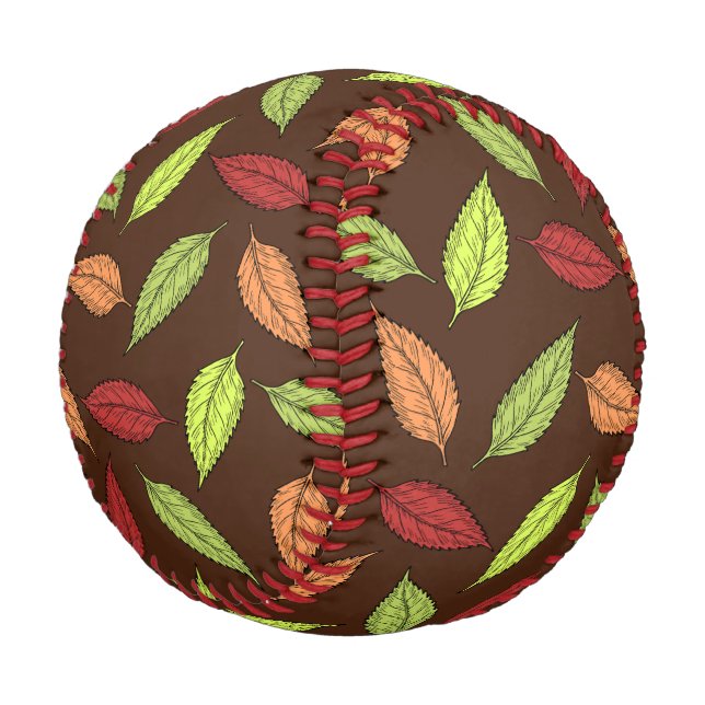 Pattern Of Leaves, Colourful Leaves, Autumn Leaves Baseball (Angled)
