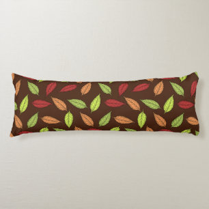 Pattern Of Leaves, Colourful Leaves, Autumn Leaves Body Cushion