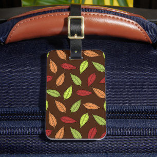 Pattern Of Leaves, Colourful Leaves, Autumn Leaves Luggage Tag