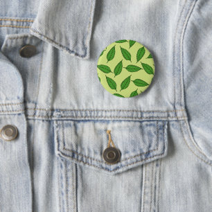 Pattern Of Leaves, Leaf Pattern, Spring Leaves 6 Cm Round Badge