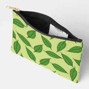 Pattern Of Leaves, Leaf Pattern, Spring Leaves Accessory Pouch
