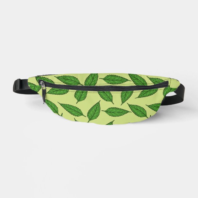 Pattern Of Leaves, Leaf Pattern, Spring Leaves Bum Bags (Front)