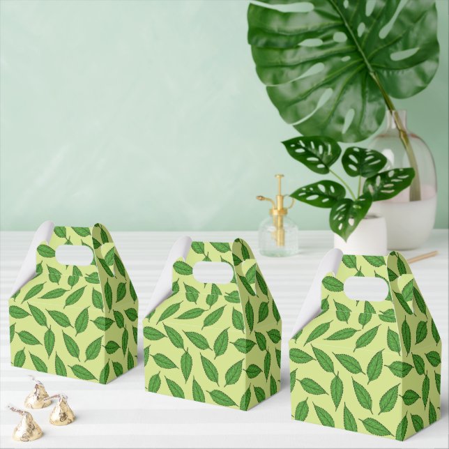 Pattern Of Leaves, Leaf Pattern, Spring Leaves Favour Box (Multiple)