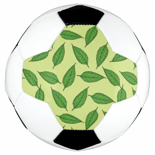Pattern Of Leaves, Leaf Pattern, Spring Leaves Football (Front)