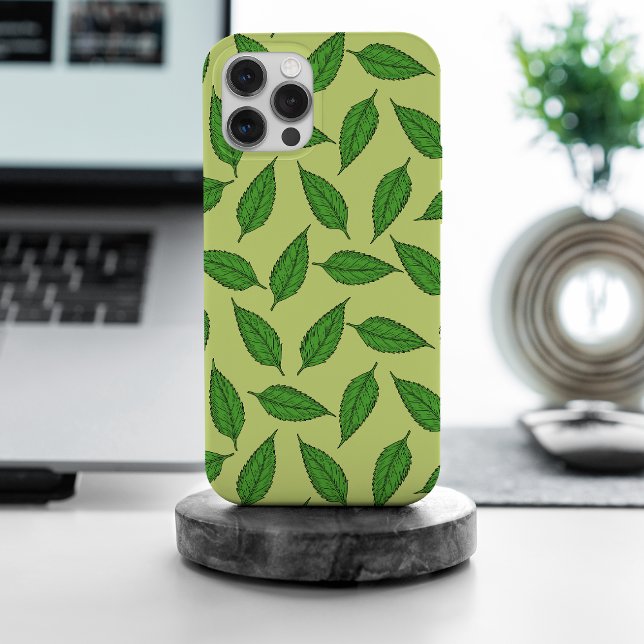 Pattern Of Leaves, Leaf Pattern, Spring Leaves iPhone Case (Creator Uploaded)