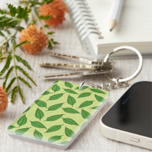 Pattern Of Leaves, Leaf Pattern, Spring Leaves Key Ring
