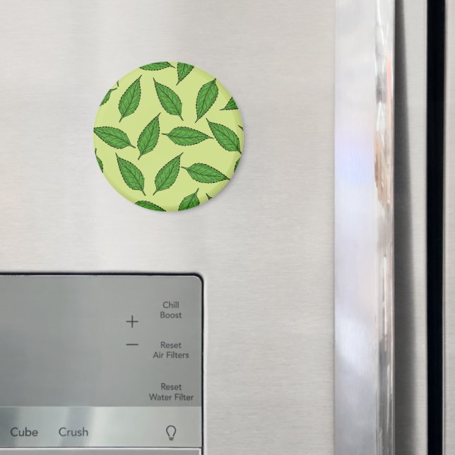 Pattern Of Leaves, Leaf Pattern, Spring Leaves Magnet (In Situ (Fridge))