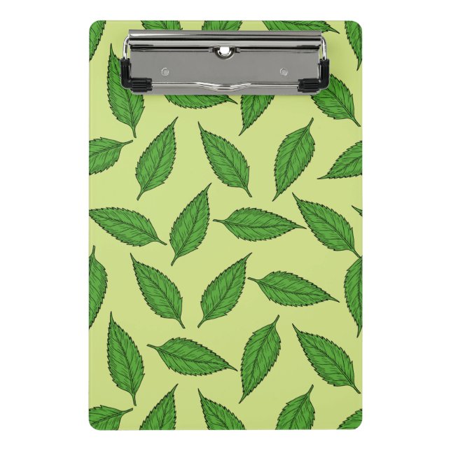 Pattern Of Leaves, Leaf Pattern, Spring Leaves Mini Clipboard (Front)