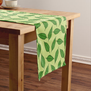 Pattern Of Leaves, Leaf Pattern, Spring Leaves Short Table Runner