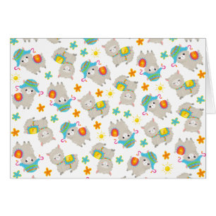 Pattern Of Llamas, Cute Llamas, Alpacas, Flowers
