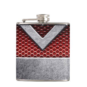 Pattern of metal plate hip flask