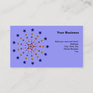 Pattern of Patriotic Stars Business Card