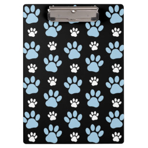 Pattern Of Paws, Blue Paws, Dog Paws, Animal Paws Clipboard