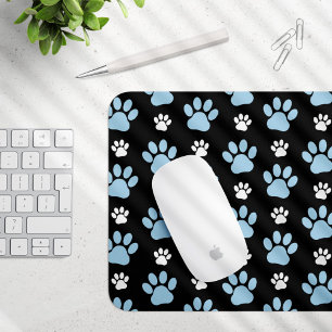Pattern Of Paws, Blue Paws, Dog Paws, Animal Paws Mouse Mat