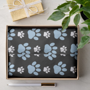 Pattern Of Paws, Blue Paws, Dog Paws, Animal Paws Tissue Paper