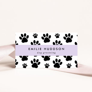 Pattern Of Paws, Dog Groomer, Dog Walker, Pet Shop Business Card