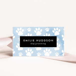 Pattern Of Paws, Dog Groomer, Dog Walker, Pet Shop Business Card