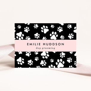 Pattern Of Paws, Dog Groomer, Dog Walker, Pet Shop Business Card