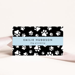 Pattern Of Paws, Dog Groomer, Dog Walker, Pet Shop Business Card