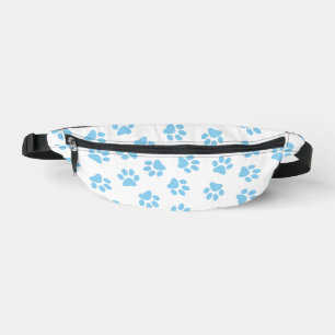 Pattern Of Paws, Dog Paws, Baby Blue Paws Bum Bags
