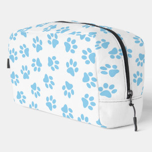 Pattern Of Paws, Dog Paws, Baby Blue Paws Dopp Kit