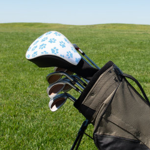 Pattern Of Paws, Dog Paws, Baby Blue Paws Golf Head Cover