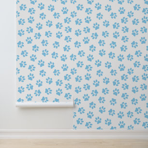 Pattern Of Paws, Dog Paws, Baby Blue Paws Wallpaper