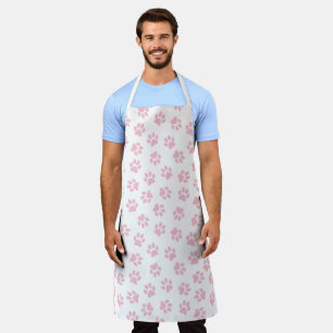 Pattern Of Paws, Dog Paws, Baby Pink Paws Apron