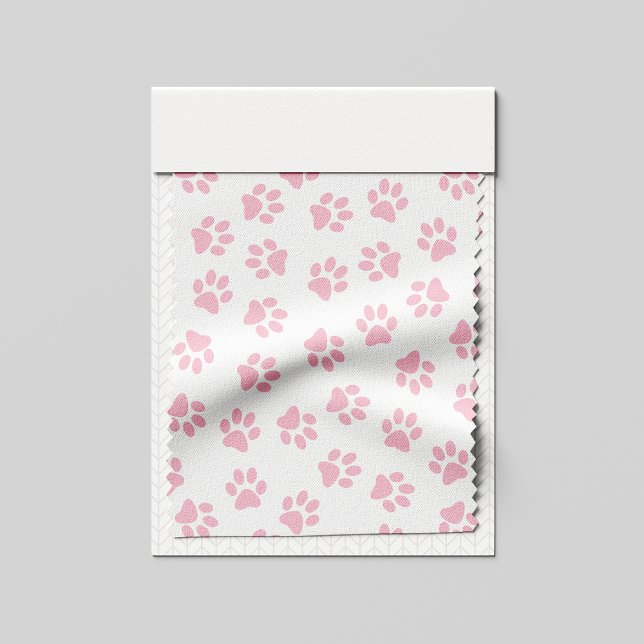 Pattern Of Paws, Dog Paws, Baby Pink Paws Fabric (Creator Uploaded)