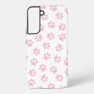 Pattern Of Paws, Dog Paws, Baby Pink Paws Samsung Galaxy Case
