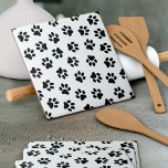 Pattern Of Paws, Dog Paws, Black Paws Tile<br><div class="desc">Cute,  fun and adorable pattern with black paws on white background. Modern and trendy gift,  perfect for the dog lover in your life.</div>
