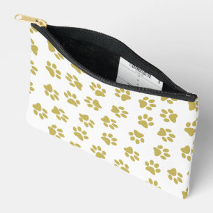 Pattern Of Paws, Dog Paws, Golden Paws Accessory Pouch