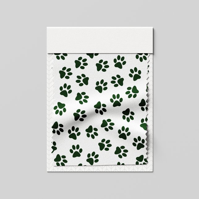 Pattern Of Paws, Dog Paws, Green Paws Fabric (Creator Uploaded)