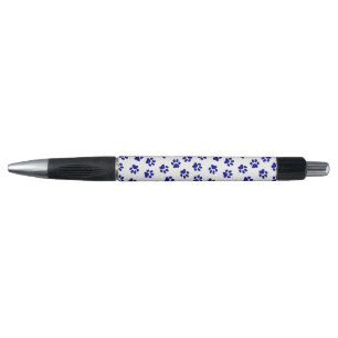 Pattern Of Paws, Dog Paws, Navy Blue Paws