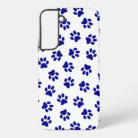 Pattern Of Paws, Dog Paws, Navy Blue Paws