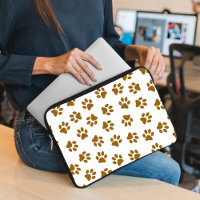 Pattern Of Paws, Dog Paws, Orange Gold Paws