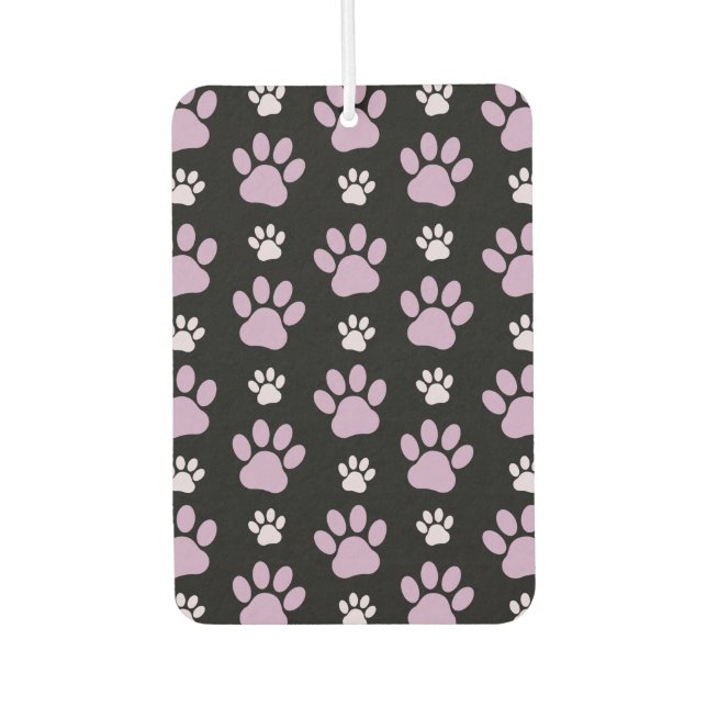 Pattern Of Paws, Lilac Paws, Dog Paws, Paw Prints Car Air Freshener (Front)
