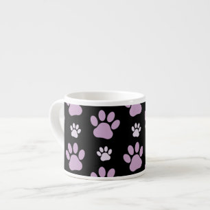 Pattern Of Paws, Lilac Paws, Dog Paws, Paw Prints Espresso Cup
