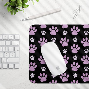 Pattern Of Paws, Lilac Paws, Dog Paws, Paw Prints Mouse Mat