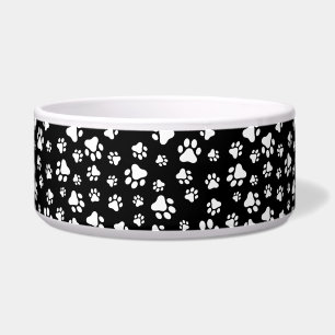 Pattern Of Paws, Paw Prints, Black and White