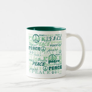 Pattern of Peace Two-Tone Coffee Mug