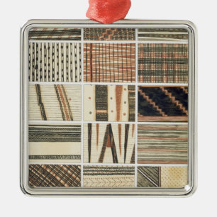 Pattern of Polynesian tapa from Cook's Metal Tree Decoration