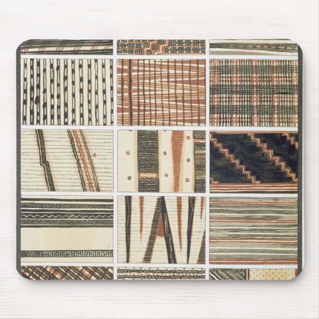 Pattern of Polynesian tapa from Cook's Mouse Mat (Front)