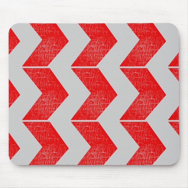 pattern of red arrows mouse mat (Front)